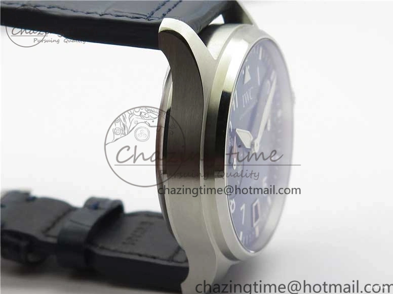 MIROTIME 0116 Supportive Big Pilot IW501008 “Boutique London” SS ZF Best Edition Blue Dial on Blue Leather Strap A 7106